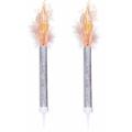 Sparkling Ice Fountain Candles Roman Candle Indoor Safe Bulk Buy Large Silver