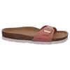 Pantolette ROHDE, Damen, Gr. 41, rosa (altrosa), Veloursleder, klassisch, Schuhe, Keilabsatz, Sommerschuh, Schlappen mit vorgeformtem Softfußbett