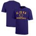 Youth Champion Purple LSU Tigers Icon Logo Basketball T-Shirt