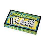 Puremco Double 6 Black Dot Dominoes | 1 H x 4.75 W x 7.75 D in | Wayfair 54002