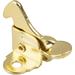 UNIQANTIQ HARDWARE SUPPLY Brass Plated Spring Action Elbow Door Catch & Latch Metal in Yellow | 1.125 H x 1.125 W x 1 D in | Wayfair BP-93