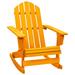 vidaXL Adirondack Rocking Chair Lounge Patio Chair for Garden Solid Wood Fir - 27.6" x 36" x 36.2"