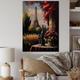 Red Barrel Studio® Savouring Red Wine By The Paris Eiffel Tower III Savouring Red Wine By The Paris Eiffel Tower III - Unframed Print on Wood Metal | Wayfair