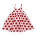 Rovga Fashion Dresses For Girls Children Kids Sleeveless Floral Cartoon Print Princess Dress Outfits Clothes