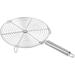 Stainless Steel Multi-Functional Wire Steaming Cooling and Baking Barbecue Rack Round Wire Roaster Rack/Papad Jali/Roti Grill Round Shape with Stainless Steel Handle Pack of 2