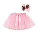 B91xZ Toddler Baby Child Children Kids Summer Tutu Dress for Girl Skirt Skirts Pink Sizes 2-4 Years