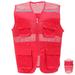 Reflective Safety Vest Volunteer Safety Vest Bright Color Vest with Pockets Practical Safety Vest