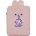 9-11 Inch Plush Cute Rabbit Laptop Sleeve Bag iPad Protective Case Tablet Cover Notebook Storage Bag for Women