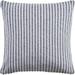 HomeRoots 516866 4 x 22 x 22 in. Gray Striped Zippered 100 Percent Cotton Throw Pillow - Set of 2