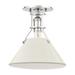 Hudson Valley Painted No.2 9.5In 1 Light Semi Flush