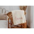 Personalised Knitted Baby Blanket - Unisex Blankets Classic Luxury Cream