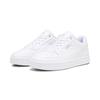 Sneaker PUMA "PUMA Caven 2.0 Sneakers Jugendliche", Kinder, Gr. 39, weiß (weiß silber schwarz metallic), Obermaterial: Synthetik, Textil; Futter: Textil; Laufsohle: Gummi, Schuhe