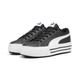 Sneaker PUMA "Kaia 2.0 Sneakers Damen" Gr. 37.5, schwarz-weiß (black white ash gray) Schuhe Sneaker