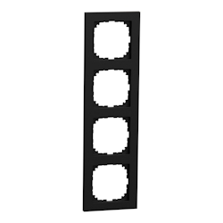 Merten Rahmen 4fach sw matt MEG4040-3603 Image