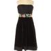 Anthropologie Dresses | Anthropologie Floreat Gorgeous Velvet And Silk Black Dress, Nwt, Size 0 | Color: Black | Size: 0