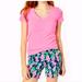 Lilly Pulitzer Shorts | Nwt Lilly Pulitzer Darci Knit Short. Size 2, 6. | Color: Blue/Pink | Size: Various