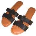 J. Crew Shoes | J. Crew Beachside Slide Sandals Sz 8 | Color: Black/Tan | Size: 8