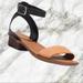 Madewell Shoes | New Madewell Veronique Sandal In Color Block 10 | Color: Black/Tan | Size: 10