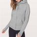 Lululemon Tops | Lululemon Scuba Hoodie Gray Light Cotton Fleece | Color: Gray | Size: 4