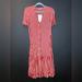 Zara Dresses | Nwt Zara Red Striped Midi Dress - Small | Color: Cream/Red | Size: S