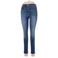 Gap Jeans - High Rise Skinny Leg Denim: Blue Bottoms - Women's Size 28 - Dark Wash