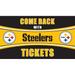 Pittsburgh Steelers 28" x 16" Come Back With Tickets Door Mat
