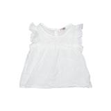 Vogue Fashion Short Sleeve Blouse: White Tops - Kids Girl's Size 120