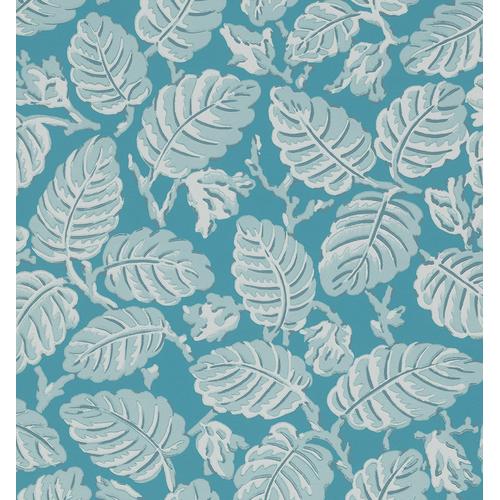 Little Greene 'Beech Nut - Summer' - Blue Wallpaper