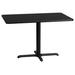 Latitude Run® Jaramillo Rectangular Laminate Table Top w/ Standard or Bar Height Table Base Metal in Black | 31.125 H x 42 W x 24 D in | Wayfair