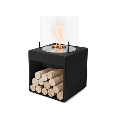 EcoSmart POP 8L [Design Ethanol Kamin]: Schwarz - mit Schutzhülle