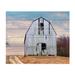 Trademark Fine Art Lori Hutchison 'Country Barn' Wood Slat Art Wood in Blue/Brown | 18 H x 22 W x 0.5 D in | Wayfair ALI51557-WS1822W