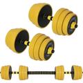 Bakaji - Set Manubri da 25kg (4x2.5kg+4x2kg+4x1.5kg) Bilanciere Pesi Fitness Allenamento