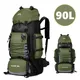 90L Tactique camping Sacs à dos de randonnée militaire pour hommes femmes sac à dos grande capacité