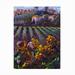 Red Barrel Studio® Clif Hadfield 'View of Tuscany' Outdoor Canvas Metal in Green/Indigo/Yellow | 32 H x 24 W x 1.5 D in | Wayfair
