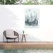 Millwood Pines Naomi Mccavitt 'Sierra VIsta I' Outdoor Canvas Wood in White/Black | 47 H x 35 W x 1.5 D in | Wayfair