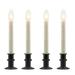 The Holiday Aisle® Dual Intensity B/O Hugger Window Candle - NO REMOTE, Glass in Black | 10 H x 2.25 W x 1.5 D in | Wayfair
