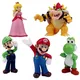 Figurines Super Mario Bros en PVC 10cm 5 pièces/lot jouets Luigi Yoshi Matkey Kong chambre