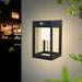 Solar Outdoor Light Dusk to Dawn Wall Lantern LED Solar IP44 Motion Sensor 2216 - Black