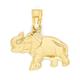 10K Real Solid Gold Elephant Necklace, Gifts Nature Necklace Animal Lover Pendant, Good Luck Spiritual Gift