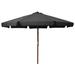 vidaXL Outdoor Parasol with Wooden Pole 129.9" Anthracite