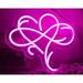 Hello Rosa Heart LED Neon Light Signs USB Power for Bedroom Home Men s Cave Bar Wedding Party Decoration