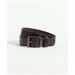 Brooks Brothers Men's Leather Belt with Brass Buckle | Brown | Size 38