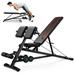 Adjustable Weight Bench Set with Barbell Rack for Incline Flat Decline Sit Up Bench Press Set for Full Body Exercise