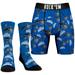 Men's Rock Em Socks Blue Orlando Magic All-Over Logo Boxer Briefs & Crew Combo Pack