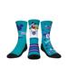 Youth Rock Em Socks Mickey Mouse Teal Charlotte Hornets Three-Pack Disney Crew Set