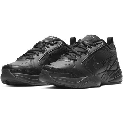 Trainingsschuh NIKE "AIR MONARCH IV", Gr. 40, schwarz (schwarz, schwarz), Synthetik, Leder, Textil, sportlich, Schuhe