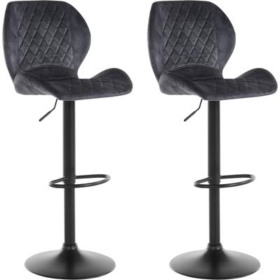 Barhocker HELA "Sonja", grau (vintage anthrazit), B:42cm H:96cm T:51cm, Hocker, 2 Stück Image