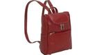 LeDonne Leather Womens Everyday Backpack Purse Red