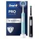 Oral-B Pro Series 1 Elektrische Zahnbürste/Electric Toothbrush, Doppelpack, 2 Aufsteckbürsten, 3 Putzmodi und Drucksensor für Zahnpflege, Designed by Braun, blue/black