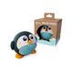 Planet Buddies Kids Bluetooth Speaker, Portable Speaker for Kids, Mini Bluetooth Speaker with Microphone, Small Bluetooth Speakers Compatible with iOS and Android, Multi-Speaker Pairing, Black Penguin